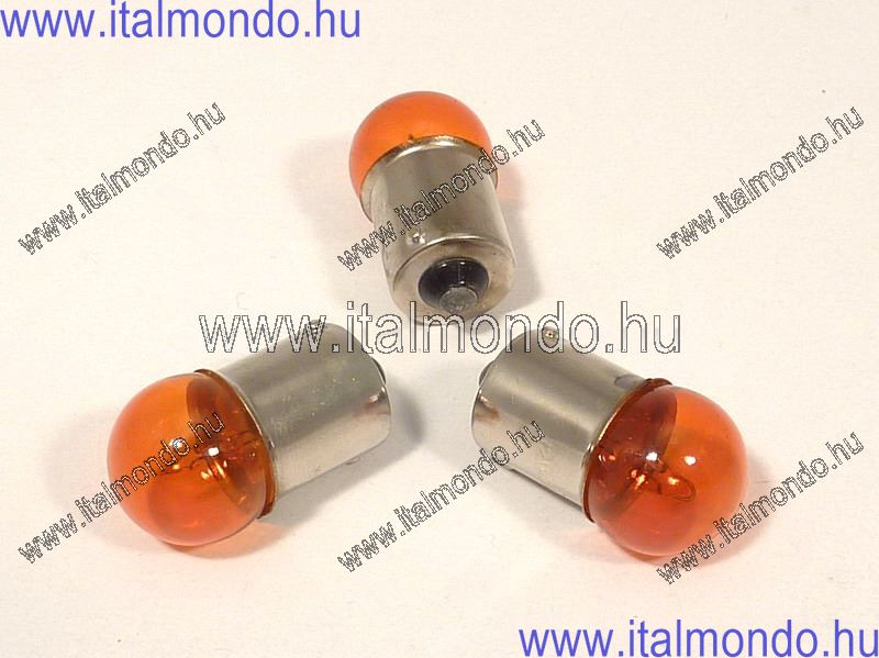 izzó 12V 10W narancs BA15S