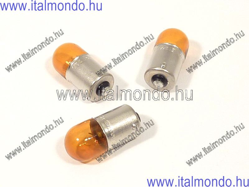 izzó 12V 10W narancs BAU15S eltolt csapos FLÖSSER FLÖSSER