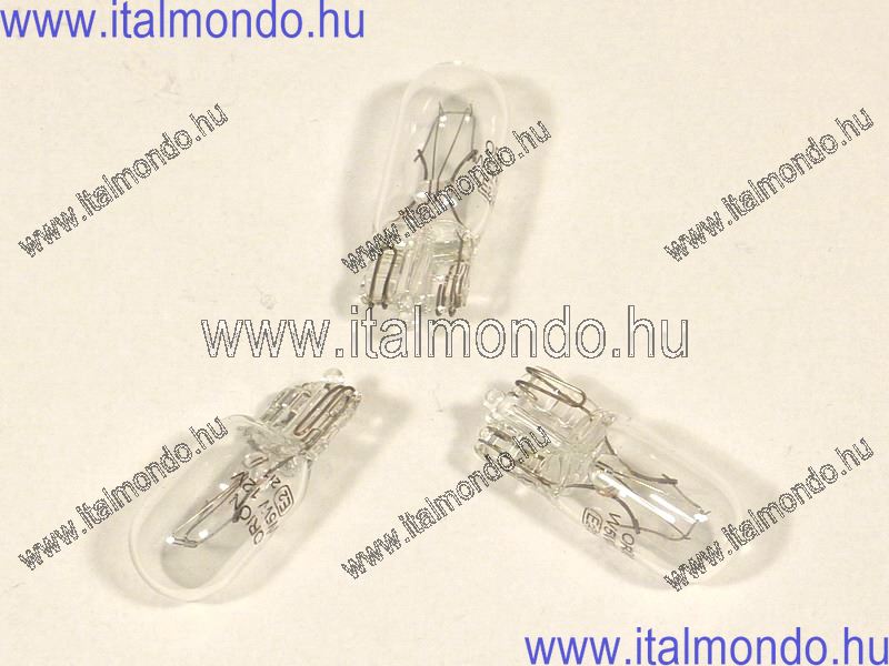 izzó 12V 2W T10 üvegfoglalatos