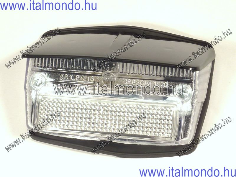 lámpa hátsó VESPA 50S fehér búrával fekete tetővel BOSATTA