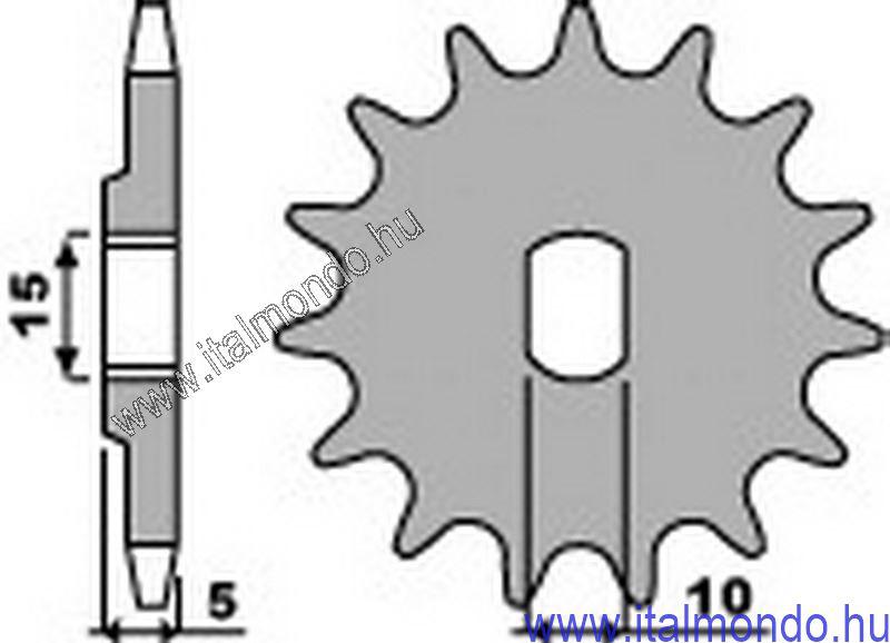 lánckerék első BENELLI-FANTIC-MINARELLI Z=15 CIF