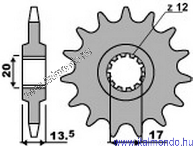 lánckerék első FANTIC P.B.R.