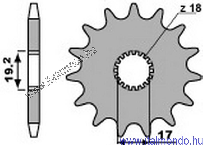 lánckerék első GARELLI NOI-GULP Z=11 CIF