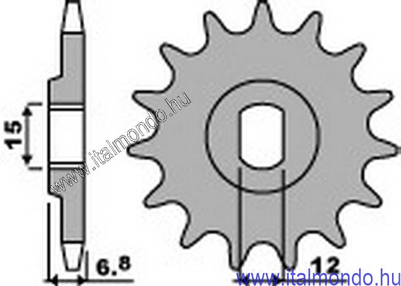 lánckerék első MALAGUTI GRIZZLY 50 P.B.R