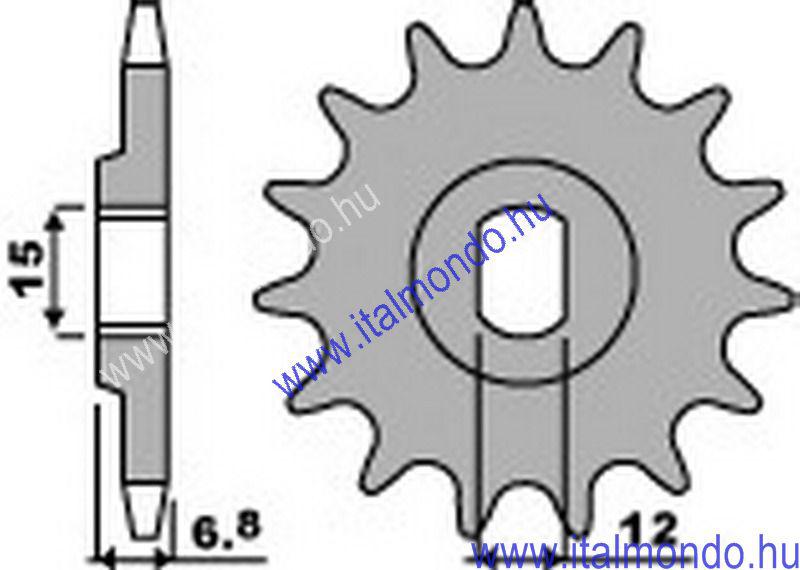 lánckerék első MALAGUTI GRIZZLY 50 P.B.R.