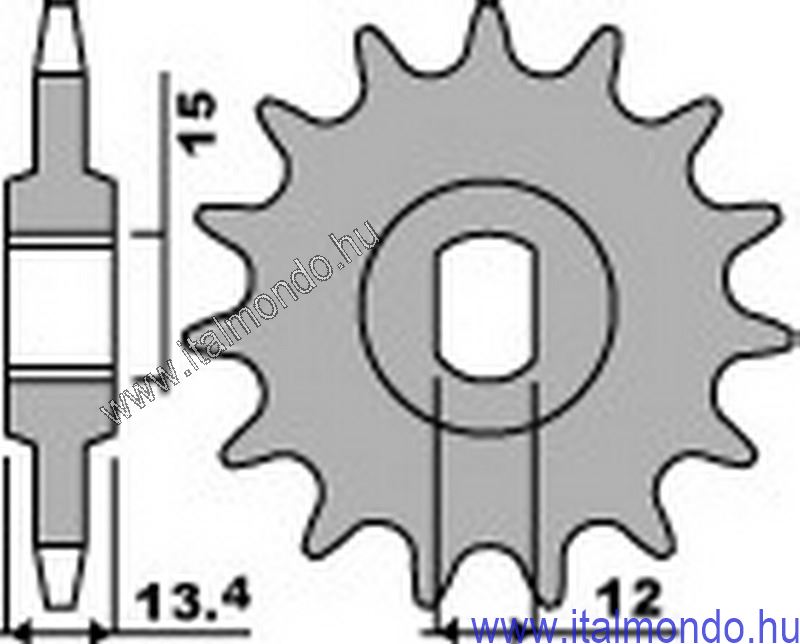 lánckerék első MALAGUTI P.B.R.