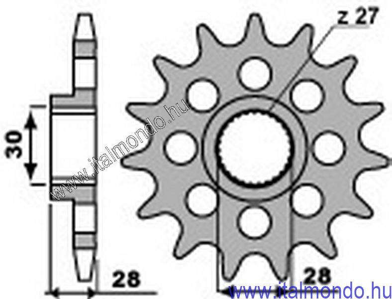 lánckerék első MANA 850 P.B.R.