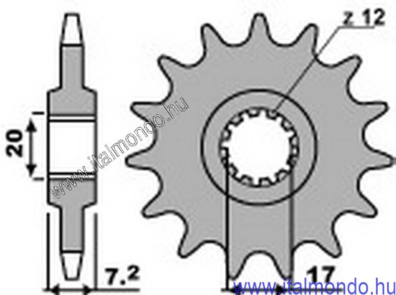 lánckerék első RS-RX 50 95-98 P.B.R.