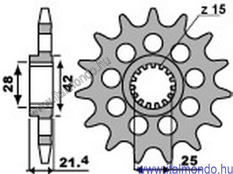 lánckerék első SHIVER-DORSODURO P.B.R.