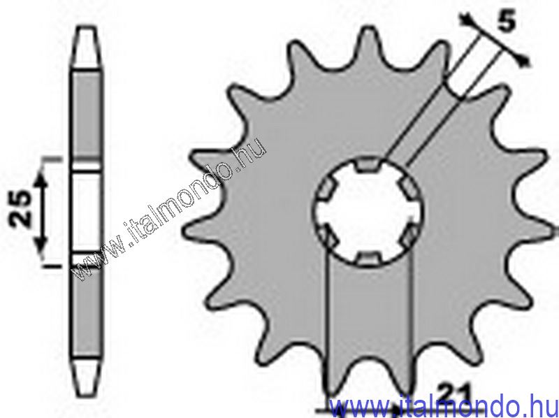 lánckerék első YAMAHA RD-DT-TZ P.B.R.