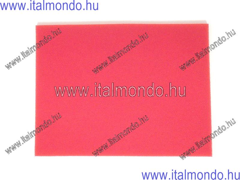 levegőszűrő szivacs táblás 300x400x12 piros/fekete ATHENA