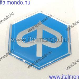 embléma PIAGGIO 31mm-es hatszög műgyantás CIF