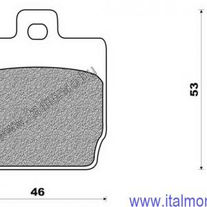 fékbetét AEROX-NITRO hátsó BRENTA