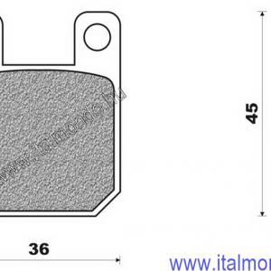 fékbetét AJP nyereghez ITALJET-DERBI-PEUGEOT FERODO