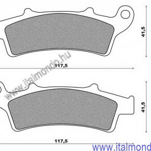 fékbetét ATLANTIC-MADISON 250 első CIF