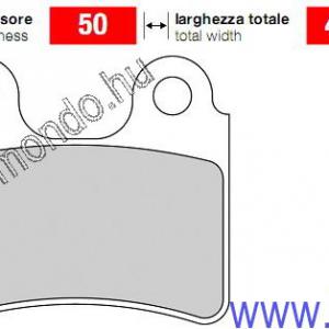 fékbetét BETA-GAS-MONTESA-SHERCO-SCORPA trial első DR