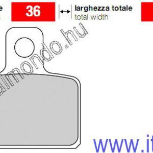 fékbetét BETA-GAS-MONTESA-SHERCO-SCORPA trial háts DR