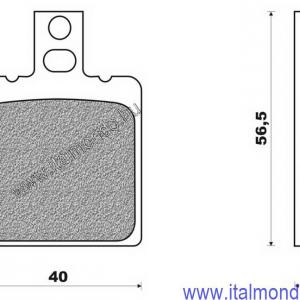 fékbetét BREMBO féknyereghez 40mm megszűnt termék BREMBO