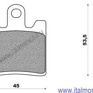 fékbetét BURGMAN 250-400 első 98-99 BRENTA