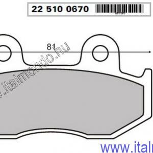 fékbetét BURGMAN 250-400 hátsó 2001-től RMS