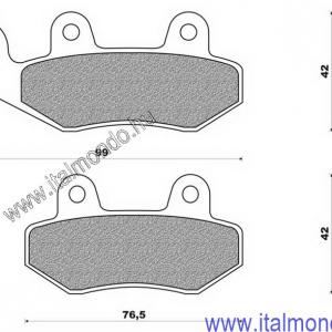 fékbetét CAGIVA-SUZUKI-YAMAHA-KYMCO FERODO