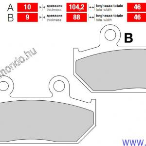 fékbetét CANYON 600-XT 600-XTZ 660 első GRIMECA
