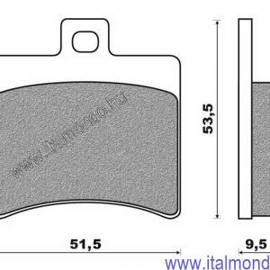 fékbetét DITECH-LEO-SCARABEO 125 hátsó BRENTA