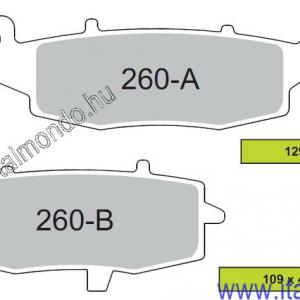 fékbetét ER-KLR-ZR-VN-GPZ-GSF-GSX-SV szinter BRENTA