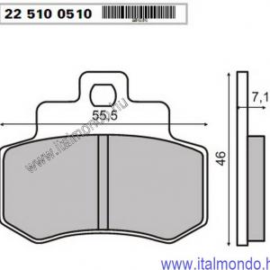 fékbetét GRAND DINK 250 hátsó RMS