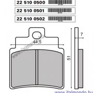 fékbetét GRAND DINK-MXU 250-SYM VOYAGER  első RMS