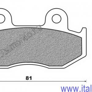 fékbetét HONDA DYLAN-SH 125-150-LEAD első BRENTA