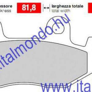 fékbetét HONDA SH-CR-MTX-NSR-XR 125-600 első DR