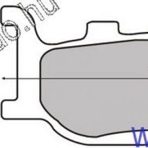 fékbetét MAJESTY 250-TDR-TZR-XJ-XV-XVS RMS