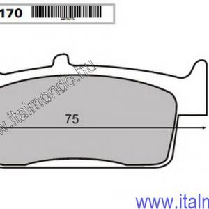 fékbetét PEUGEOT SV-KYMCO HEROISM-SNIPER-YUP RMS