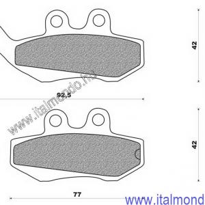 fékbetét RUNNER-RX50-RX125-SKIPPER első BRENTA