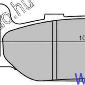 fékbetét T-MAX-MAJESTY 400-XJ 600 első RMS