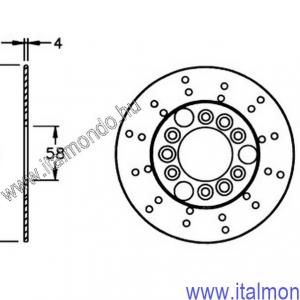 féktárcsa APRILIA-PIAGGIO-MALAGUTI-MBK NEWFREN