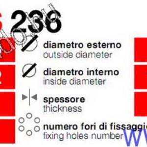 féktárcsa CR 125-250-CRF 250-450 hátsó GRIMECA