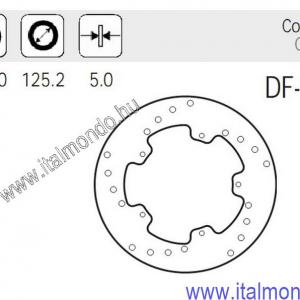 féktárcsa DNA-RUNNER 125-180-X8-X9 NEWFREN