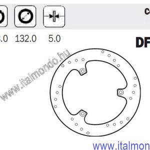 féktárcsa MAJESTY 250-400 hátsó ADIGE