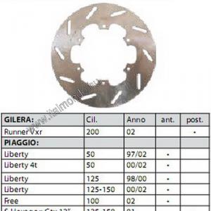 féktárcsa NRG POWER-RUNNER-LIBERTY-GTS első RMS