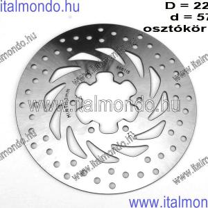 féktárcsa SX-RX-RS4 50-125 hátsó APRILIA