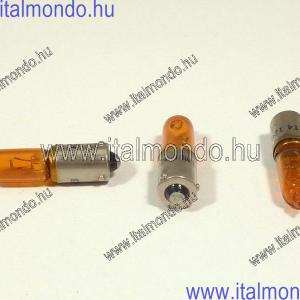 izzó 12V 10W BAY9S eltolt csapos narancs