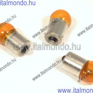 izzó 12V 10W narancs BAU15S eltolt csapos