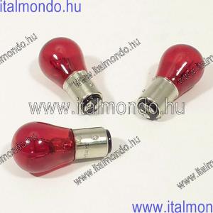 izzó 12V 21/5W piros BAY15D