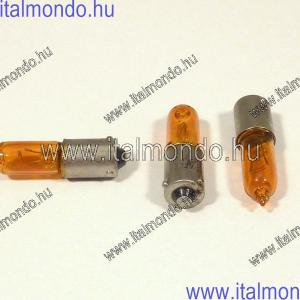 izzó 12V 21W BAY9S eltolt csapos narancs