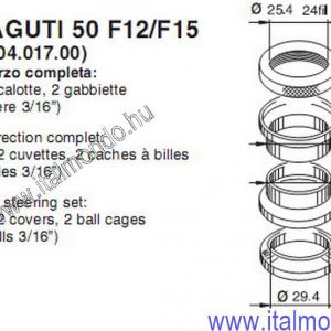 kormánycsapágy F12-F15-CROSSER ex 3960 BUZZETTI