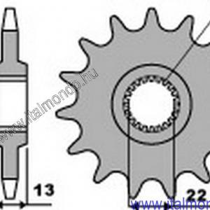 lánckerék első APRILIA PEGASO 650 P.B.R.