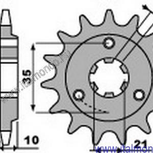 lánckerék első DR 650 1996-tól-FREEWIND 650 P.B.R.