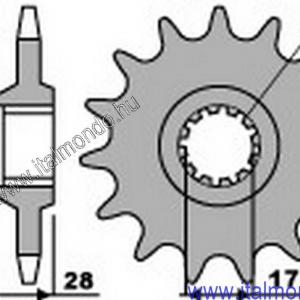 lánckerék első GILERA MX1-XR1-RC 125 P.B.R.